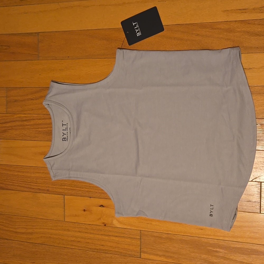 NWT Women's BYLT BASICS "ESSENTIAL DROP-CUT TANK" Size XS & Color Storm.